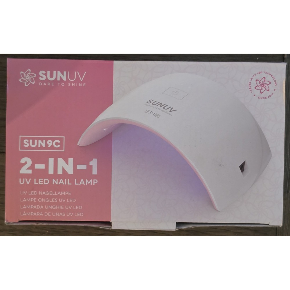 SUNUV SUN9C 2-in-1 UV LED Nail Lamp 24W Gel Polish Dryer Timer Smart Sensor